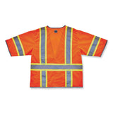 ergodyne® GloWear 8346Z Class 3 Two-Tone Hi-Vis Surveyor Zipper Vest, 4X-Large/5X-Large, Orange, Ships in 1-3 Business Days (EGO24159) Each