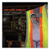 ergodyne® GloWear 8231TV Class 2 Hi-Vis Tool Tethering Safety Vest, Polyester, 2X-Large/3X-Large, Lime, Ships in 1-3 Business Days (EGO24177) Each