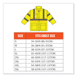 ergodyne® GloWear 8365 Class 3 Hi-Vis Rain Jacket, Polyester, Large, Lime, Ships in 1-3 Business Days (EGO24324) Each