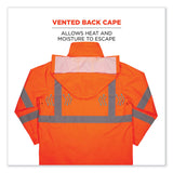 ergodyne® GloWear 8366 Class 3 Lightweight Hi-Vis Rain Jacket, Polyester, X-Large, Orange, Ships in 1-3 Business Days (EGO24365) Each