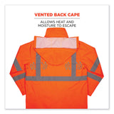 ergodyne® GloWear 8366 Class 3 Lightweight Hi-Vis Rain Jacket, Polyester, 2X-Large, Orange, Ships in 1-3 Business Days (EGO24366) Each