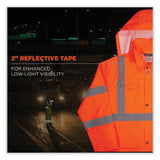 ergodyne® GloWear 8366 Class 3 Lightweight Hi-Vis Rain Jacket, Polyester, 2X-Large, Orange, Ships in 1-3 Business Days (EGO24366) Each