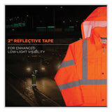 ergodyne® GloWear 8366 Class 3 Lightweight Hi-Vis Rain Jacket, Polyester, 3X-Large, Orange, Ships in 1-3 Business Days (EGO24367) Each