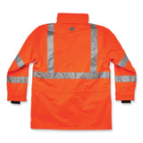 ergodyne® GloWear 8385 Class 3 Hi-Vis 4-in-1 Jacket, 4X-Large, Orange, Ships in 1-3 Business Days (EGO24378) Each