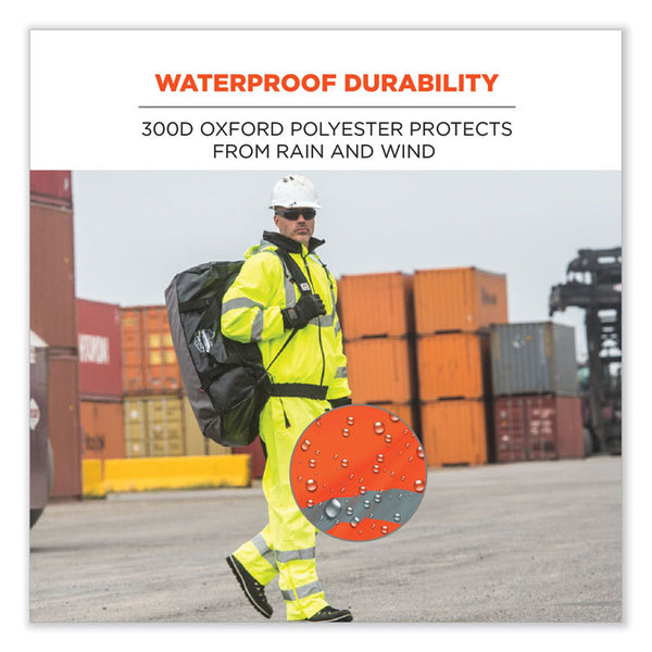 ergodyne® GloWear 8915 Class E Hi-Vis Rain Pants, 2X-Large, Orange, Ships in 1-3 Business Days (EGO24416) Each