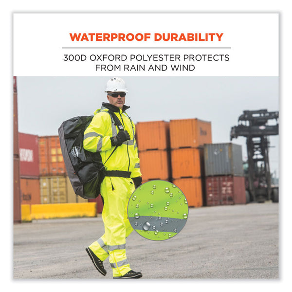 ergodyne® GloWear 8915 Class E Hi-Vis Rain Pants, 4X-Large, Lime, Ships in 1-3 Business Days (EGO24428) Each