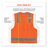 ergodyne® GloWear 8249Z-S Single Size Class 2 Economy Surveyors Zipper Vest, Polyester, Large, Orange, Ships in 1-3 Business Days (EGO24514) Each