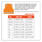 ergodyne® GloWear 8249Z-S Single Size Class 2 Economy Surveyors Zipper Vest, Polyester, 4X-Large, Orange, Ships in 1-3 Business Days (EGO24518) Each