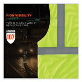 ergodyne® GloWear 8210HL-S Single Size Class 2 Economy Mesh Vest, Polyester, X-Small, Lime, Ships in 1-3 Business Days (EGO24521) Each