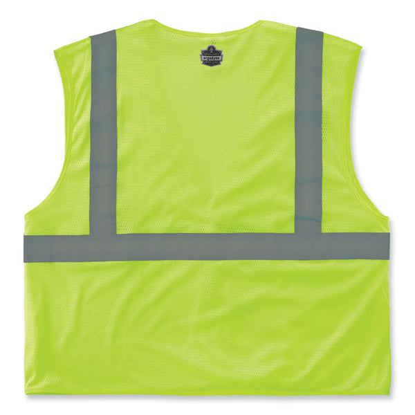 ergodyne® GloWear 8210HL-S Single Size Class 2 Economy Mesh Vest, Polyester, 4X-Large, Lime, Ships in 1-3 Business Days (EGO24528) Each