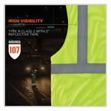 ergodyne® GloWear 8210HL-S Single Size Class 2 Economy Mesh Vest, Polyester, 5X-Large, Lime, Ships in 1-3 Business Days (EGO24529) Each