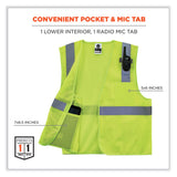 ergodyne® GloWear 8210HL-S Single Size Class 2 Economy Mesh Vest, Polyester, 5X-Large, Lime, Ships in 1-3 Business Days (EGO24529) Each