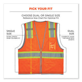 ergodyne® GloWear 8246Z-S Single Size Class 2 Two-Tone Mesh Vest, Polyester, Large, Orange, Ships in 1-3 Business Days (EGO24574) Each