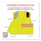 ergodyne® GloWear 8246Z-S Single Size Class 2 Two-Tone Mesh Vest, Polyester, 4X-Large, Lime, Ships in 1-3 Business Days (EGO24568) Each