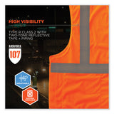 ergodyne® GloWear 8215BA-S Single Size Class 2 Economy Breakaway Mesh Vest, Polyester, 3X-Large, Orange, Ships in 1-3 Business Days (EGO24557) Each