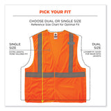 ergodyne® GloWear 8215BA-S Single Size Class 2 Economy Breakaway Mesh Vest, Polyester, Large, Orange, Ships in 1-3 Business Days (EGO24554) Each