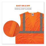 ergodyne® GloWear 8215BA-S Single Size Class 2 Economy Breakaway Mesh Vest, Polyester, Large, Orange, Ships in 1-3 Business Days (EGO24554) Each