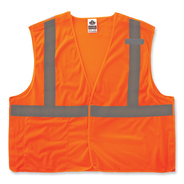 ergodyne® GloWear 8215BA-S Single Size Class 2 Economy Breakaway Mesh Vest, Polyester, Small, Orange, Ships in 1-3 Business Days (EGO24552) Each