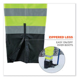 ergodyne® GloWear 8918BK Class E Hi-Vis Rain Bibs Black Bottom, 3X-Large, Lime, Ships in 1-3 Business Days (EGO25017) Each