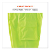 ergodyne® GloWear 8918BK Class E Hi-Vis Rain Bibs Black Bottom, 4X-Large, Lime, Ships in 1-3 Business Days (EGO25018) Each