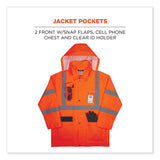 ergodyne® GloWear 8376K Lightweight HV Rain Suit, X-Large, Orange, Ships in 1-3 Business Days (EGO25335) Each