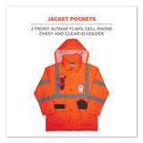 ergodyne® GloWear 8376K Lightweight HV Rain Suit, 2X-Large, Orange, Ships in 1-3 Business Days (EGO25336) Each