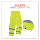 ergodyne® GloWear 8916 Class E Lightweight Hi-Vis Rain Pants, 4X-Large, Lime, Ships in 1-3 Business Days (EGO25348) Each