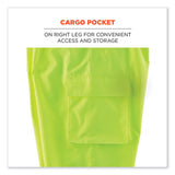 ergodyne® GloWear 8915BK Class E Hi-Vis Rain Pants Black Bottom, Large, Lime, Ships in 1-3 Business Days (EGO25424) Each