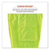 ergodyne® GloWear 8915BK Class E Hi-Vis Rain Pants Black Bottom, 4X-Large, Lime, Ships in 1-3 Business Days (EGO25428) Each