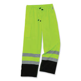 ergodyne® GloWear 8915BK Class E Hi-Vis Rain Pants Black Bottom, 5X-Large, Lime, Ships in 1-3 Business Days (EGO25429) Each