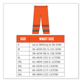 ergodyne® GloWear 8916 Class E Lightweight Hi-Vis Rain Pants, 4X-Large, Orange, Ships in 1-3 Business Days (EGO25448) Each