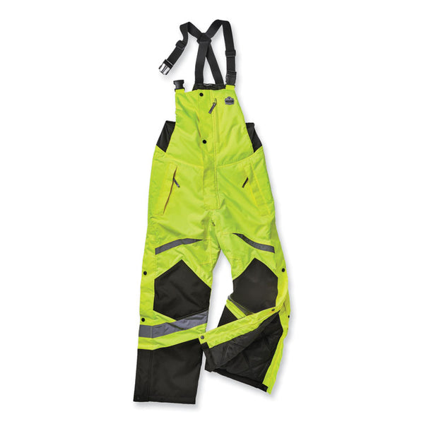 ergodyne® GloWear 8928 Class E Hi-Vis Insulated Bibs, Large, Lime, Ships in 1-3 Business Days (EGO25524) Each