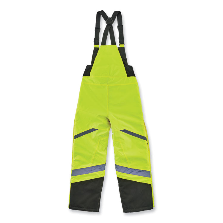 ergodyne® GloWear 8928 Class E Hi-Vis Insulated Bibs, 4X-Large, Lime, Ships in 1-3 Business Days (EGO25528) Each