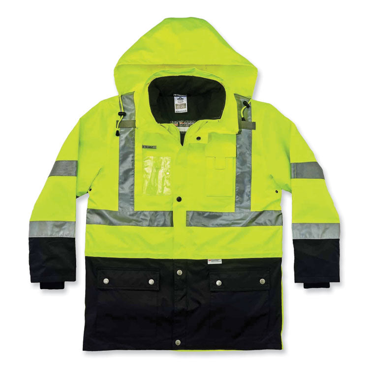 ergodyne® GloWear 8388 Class 3/2 Hi-Vis Thermal Jacket Kit, Small, Lime, Ships in 1-3 Business Days (EGO25532) Each