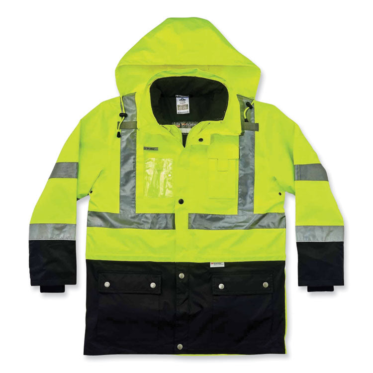 ergodyne® GloWear 8388 Class 3/2 Hi-Vis Thermal Jacket Kit, Medium, Lime, Ships in 1-3 Business Days (EGO25533) Each