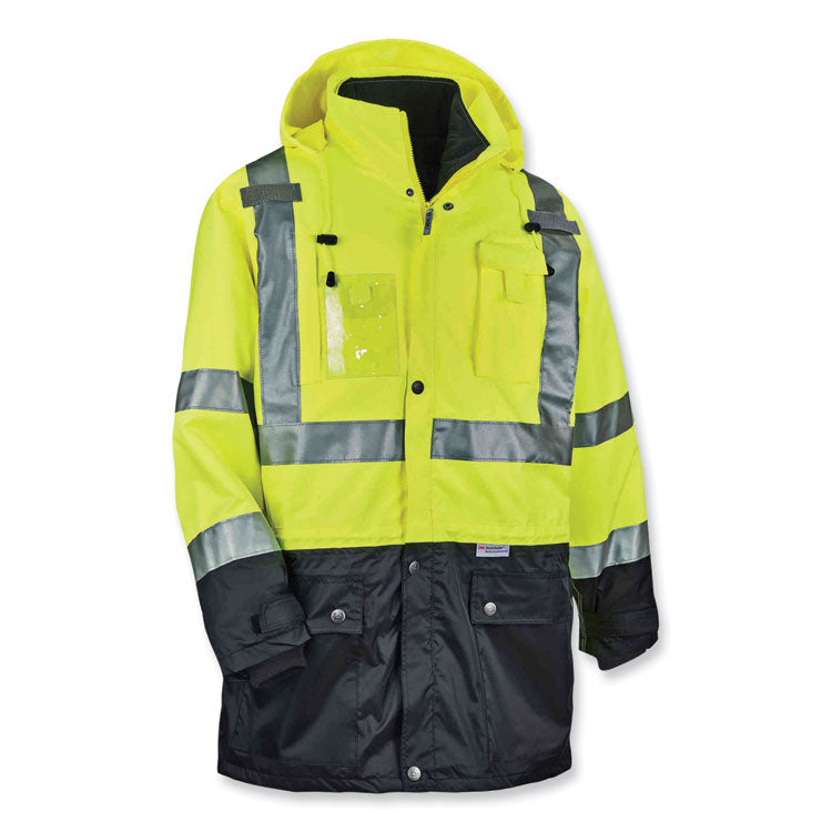 ergodyne® GloWear 8388 Class 3/2 Hi-Vis Thermal Jacket Kit, 2X-Large, Lime, Ships in 1-3 Business Days (EGO25536) Each