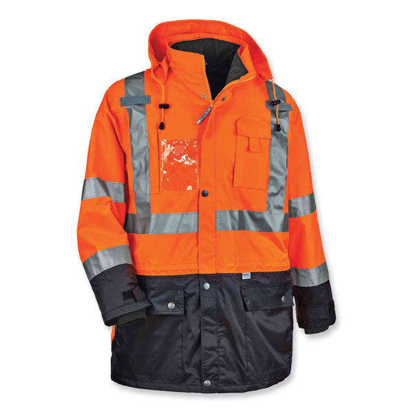 ergodyne® GloWear 8388 Class 3/2 Hi-Vis Thermal Jacket Kit, Large, Orange, Ships in 1-3 Business Days (EGO25554) Each