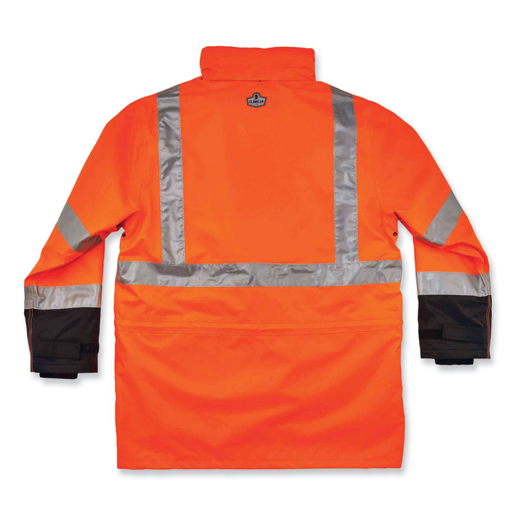 ergodyne® GloWear 8388 Class 3/2 Hi-Vis Thermal Jacket Kit, 4X-Large, Orange, Ships in 1-3 Business Days (EGO25558) Each