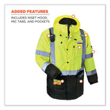 ergodyne® GloWear 8384 Class 3 Hi-Vis Quilted Thermal Parka, 2X-Large, Lime, Ships in 1-3 Business Days (EGO25566) Each