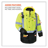 ergodyne® GloWear 8384 Class 3 Hi-Vis Quilted Thermal Parka, 3X-Large, Lime, Ships in 1-3 Business Days (EGO25567) Each