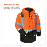 ergodyne® GloWear 8384 Class 3 Hi-Vis Quilted Thermal Parka, Medium, Orange, Ships in 1-3 Business Days (EGO25573) Each