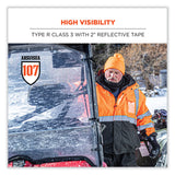 ergodyne® GloWear 8381 Class 3 Hi-Vis 4-in-1 Quilted Bomber Jacket, Orange, Large, Ships in 1-3 Business Days (EGO25584) Each