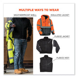 ergodyne® GloWear 8381 Class 3 Hi-Vis 4-in-1 Quilted Bomber Jacket, Orange, X-Large, Ships in 1-3 Business Days (EGO25585) Each