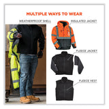 ergodyne® GloWear 8381 Class 3 Hi-Vis 4-in-1 Quilted Bomber Jacket, Orange, 3X-Large, Ships in 1-3 Business Days (EGO25587) Each