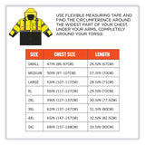 ergodyne® GloWear 8381 Class 3 Hi-Vis 4-in-1 Quilted Bomber Jacket, Lime, Large, Ships in 1-3 Business Days (EGO25594) Each