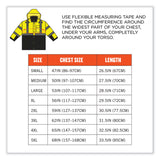 ergodyne® GloWear 8381 Class 3 Hi-Vis 4-in-1 Quilted Bomber Jacket, Lime, 3X-Large, Ships in 1-3 Business Days (EGO25597) Each