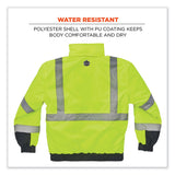 ergodyne® GloWear 8377 Class 3 Hi-Vis Quilted Bomber Jacket, Lime, Medium, Ships in 1-3 Business Days (EGO25623) Each