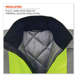 ergodyne® GloWear 8377 Class 3 Hi-Vis Quilted Bomber Jacket, Lime, Medium, Ships in 1-3 Business Days (EGO25623) Each