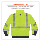 ergodyne® GloWear 8377 Class 3 Hi-Vis Quilted Bomber Jacket, Lime, Large, Ships in 1-3 Business Days (EGO25624) Each