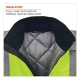 ergodyne® GloWear 8377 Class 3 Hi-Vis Quilted Bomber Jacket, Lime, Large, Ships in 1-3 Business Days (EGO25624) Each